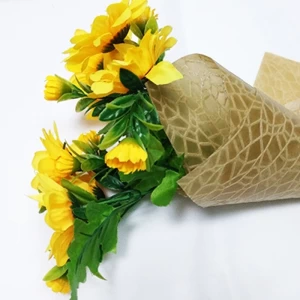 包裝紙捲花店 Diy 禮品包裝材料中國花卉包裝無紡布供應商