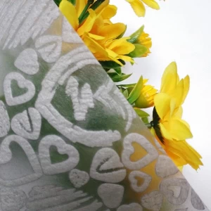 Envoltura de flores de tela no tejida de PP en relieve Empaquetado de regalo Proveedor de empaque no tejido de flores de China