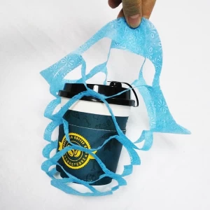 中国テイクアウト コーヒー ホルダー ベンダー使い捨てドリンク コーヒー包装不織布カップ ホルダー バッグ