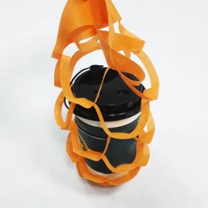 Non Woven Disposable Cup Holder Manufacturer Eco Takeaway Paper Coffee Cup Holder Non Woven Bag