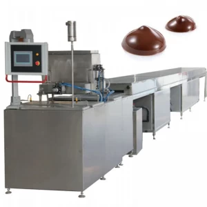 China Stainless Steel Automatic Chocolate Depositing Line China Chocolate Chip Depositing Machine factory manufacturer