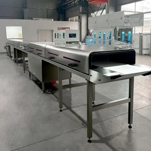 China Custom Design Stainless Steel Food Cooling Tunnel Conveyor and Chocolate Equipment manufacturer