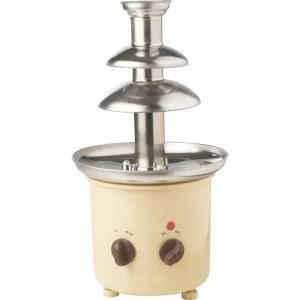 China NEW Small Commercial Desktop 3-layer Manual Chocolate Fountain Machine, Restaurant Cafeteria, Factory Price manufacturer