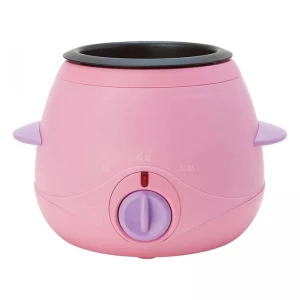 China Professional Mini Hot Chocolate Melting Pot Electric Chocolate Cheese Fondue Set Electrical Wax Warmer Pots manufacturer