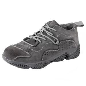 Zapatos de seguridad deportivos transpirables a prueba de pinchazos con punta de acero de ante antideslizante H17