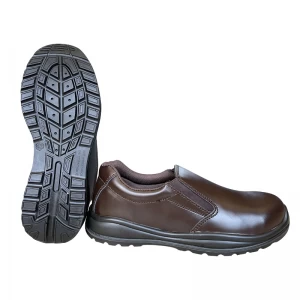 TM053 Zapatos de seguridad ejecutivos antideslizantes con puntera compuesta antiperforación para hombres sin cordones