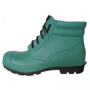 Stivali da pioggia di sicurezza in pvc antiperforazione alla caviglia con punta in acciaio resistente agli acidi dell'olio GBA