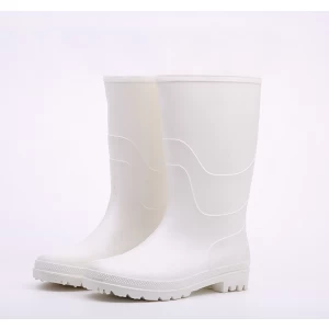 101-1 حمض النفط الأبيض مقاومة القلويات المضادة للانزلاق للماء صناعة الأغذية البلاستيكية أحذية المطر