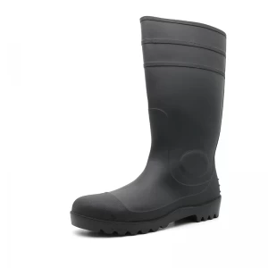 106 CE anti slip oil acid alkali resistant waterproof pvc safety rain boots steel toe