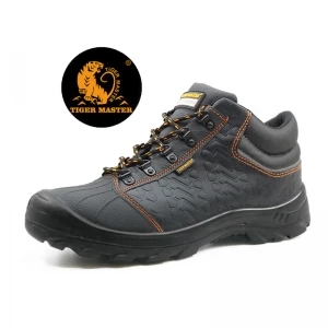TM029 Zapatos de seguridad antiestáticos con placa intermedia y punta de acero resistente al agua y al aceite con certificación CE