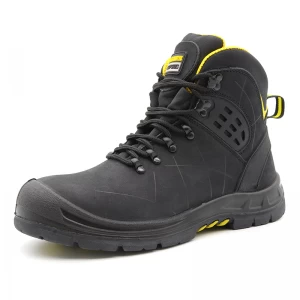 TM120 Nubuck leather rubber sole composite toe anti puncture oil and gas industry safety shoes