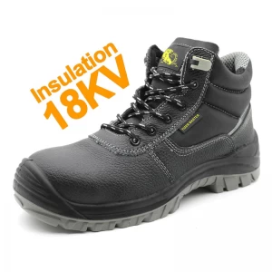 EH7201 Non-slip composite toe anti puncture insulation 18KV safety shoe for electrician