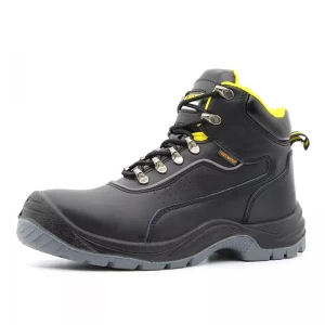 TM021 Slip oil acid resistant anti puncture steel toe industrial leather safety shoes