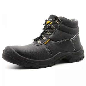 TM018 Tiger master non-slip PU outsole anti puncture industrial safety shoes mid cut steel toe