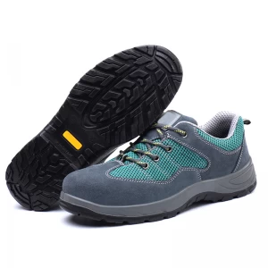 6505 Oil slip resistant steel toe puncture proof warehouse leather safety shoes