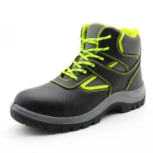 TM014 Sapatos de segurança anti-furo antiderrapantes com biqueira de aço resistente a óleo para construção
