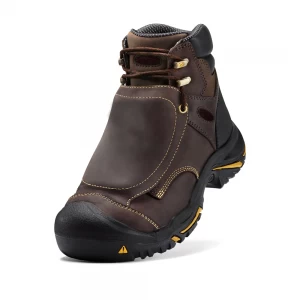 TMR006 zapatos de soldadura de seguridad antipinchazos con punta compuesta de cuero nobuk de alta calidad para soldador