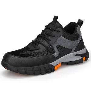 1109 anti slip oil resistant rubber sole steel toe prevent puncture work safety shoes for men