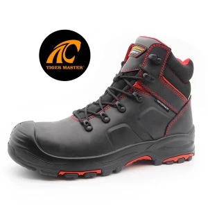 TM107 Oil slip resistant HRO rubber sole composite toe men oil gas industry safety shoes waterproof