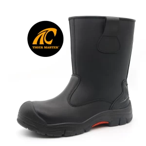 TM139-1 Heat resistance pu rubber rubber sole composite toe anti puncture safety welding boots