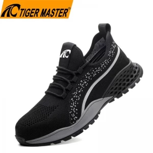 TM263 Anti slip soft rubber sole prevent puncture lightweight sneakers safety shoes steel toe