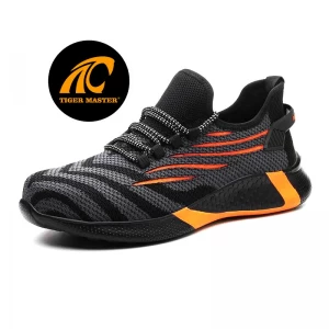 TM3058 Antideslizante a prueba de pinchazos con punta de acero antiestático zapatos de seguridad de moda zapatilla de deporte