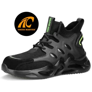 TM3063, zapatillas de deporte de seguridad con punta de acero a prueba de pinchazos en el tobillo, zapatos de trabajo para hombres