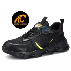 TM3070 Wear resistant anti slip rubber sole steel toe fashion safety shoes sport - COPY - 4a66m5