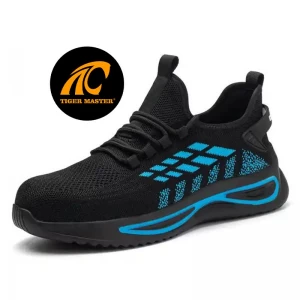 TM3139 Zapatos de seguridad antideslizantes resistentes al aceite y a prueba de pinchazos con punta de acero para hombre, calzado deportivo