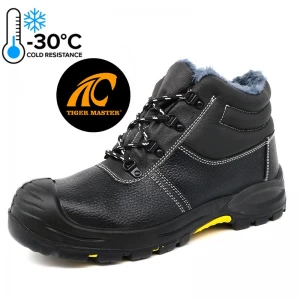 TM148 cold resistance rubber outsole composite toe winter safety shoes for men