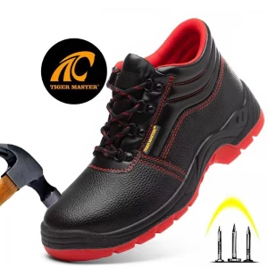 TM3218 Chaussures de sécurité de construction à bout en acier antidérapant et plaque intermédiaire en acier pour femmes