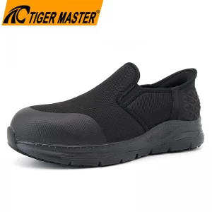 TM2022 Slip-Ins Anti-Skid Fiberglas Toe Workshop Sicherheitsschuhe ohne Schnürsenkel