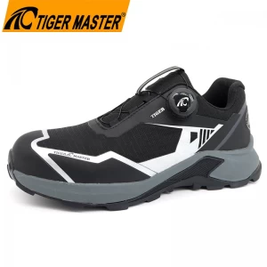 TM2028 Twist Lock Anti-skid Fiberglass toe Stylish Sport Safety Shoes