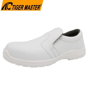 TM3389 Non-slip Anti-static White Kitchen Chef Safety Shoes with Fiberglass Toe