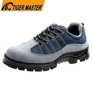 TM3402 Anti-slip Rubber Sole Suede Leather Steel Toe Safety Shoes Warehouse