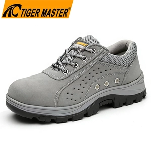 TM3420 Oil Slip Resistant Rubber Sole Steel Toe Anti-puncture Suede Work Safety Shoes