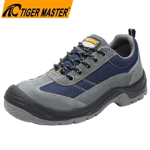 TM3432 Non-slip Suede Leather Steel Toe Anti-puncture Jogger Safety Shoes