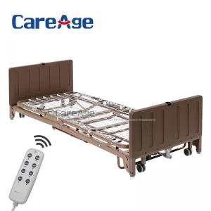 Home care disabled elderly electric manual adjustable medical patient bed