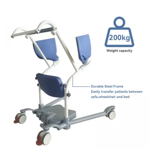 Suporte de transporte ajustável em altura auxiliar de elevação do paciente