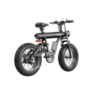 دراجة كهربائية مقاس 20 بوصة بإطار فاتن مقاس 20 × 4 بوصة وبطارية قابلة للإزالة 48 فولت و 10.4 أمبير