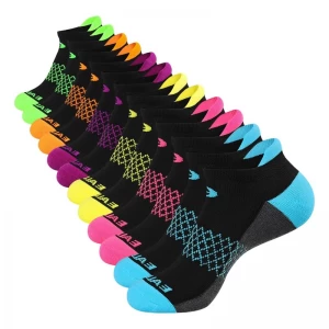Womens Ankle Socks 6 Pairs Running Athletic Cushioned Sole Socks With Tab