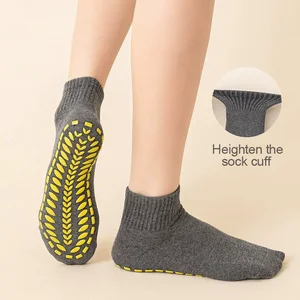 Professional Trampoline Socks Custom Fit - Silicone Grip Dots for Gym/Fitness