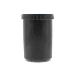 1.2 L Black Cylinder PP Jar Container