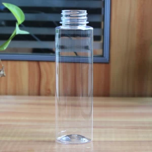 Botella de PET de plástico transparente de 12 oz