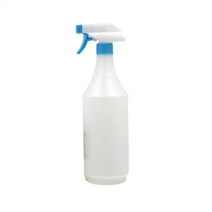 1 литровая белая пластиковая моющая бутылка