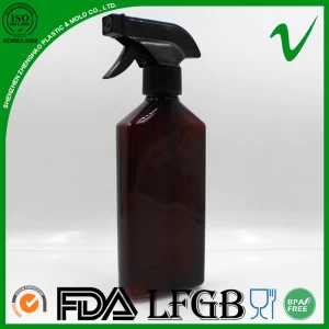450ML Amber Liquid Spray Packaging Bottle