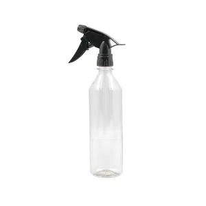 Botella de spray de plástico PET transparente de 500 ml