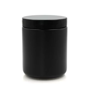 600ML Black HDPE tělové mléko Jar
