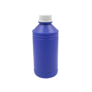 Botella de polvo químico HDPE redondo de 1 litro