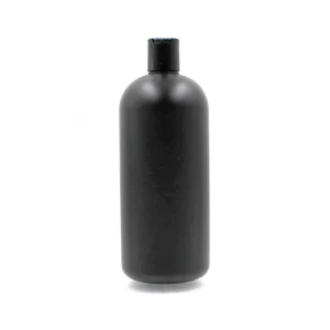 HDPE Butelka kosmetyczna matowa czarna 1000 ml